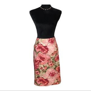 NWT Talbots Multicolor Floral Pencil Skirt Size 10